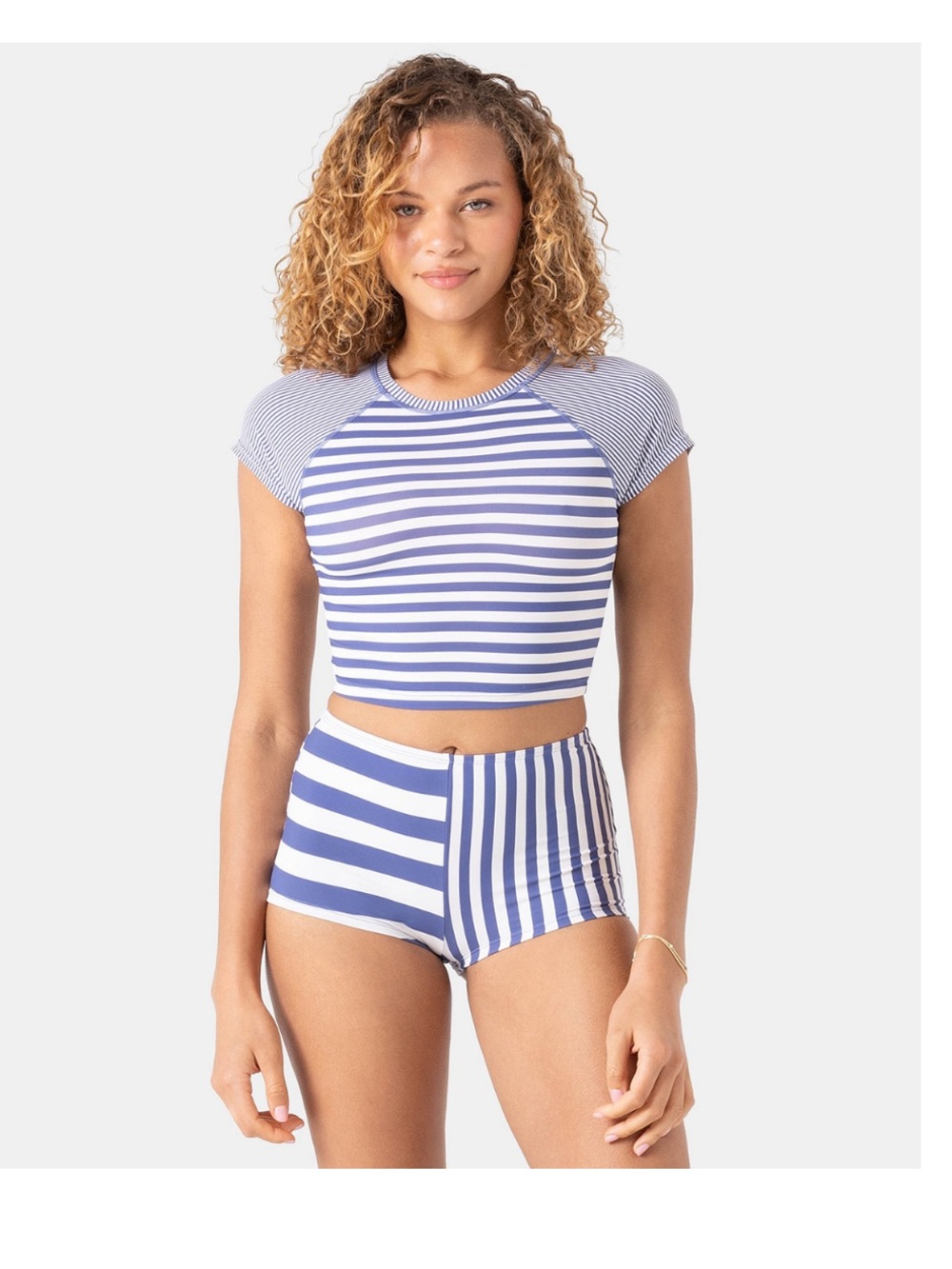 Roxy Blue and White Striped set